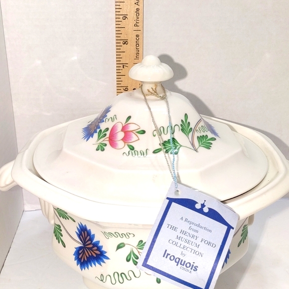 Reproduction of the Henry Ford Museum collection by Iroquois China the bowl and - Picture 1 of 10